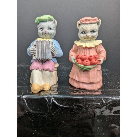 Vintage JC 1991 Miniature 2 1/2 Inch Cat Figures Lot of 2 Read Description - Picture 7 of 7